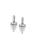 PORTER PEAR-CUT EARRINGS IN LAB WHITE SAPPHIRE, STERLING SILVER
