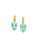 PORTER PEAR-CUT EARRINGS IN NANO AZURE GREEN, 18K GOLD VERMEIL