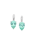 PORTER PEAR-CUT EARRINGS IN NANO AZURE, STERLING SILVER