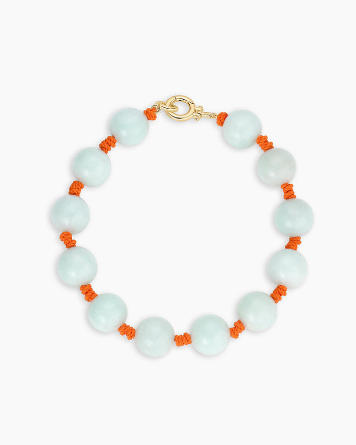 Porto Bracelet || option::18K Gold Plated, Seafoam
