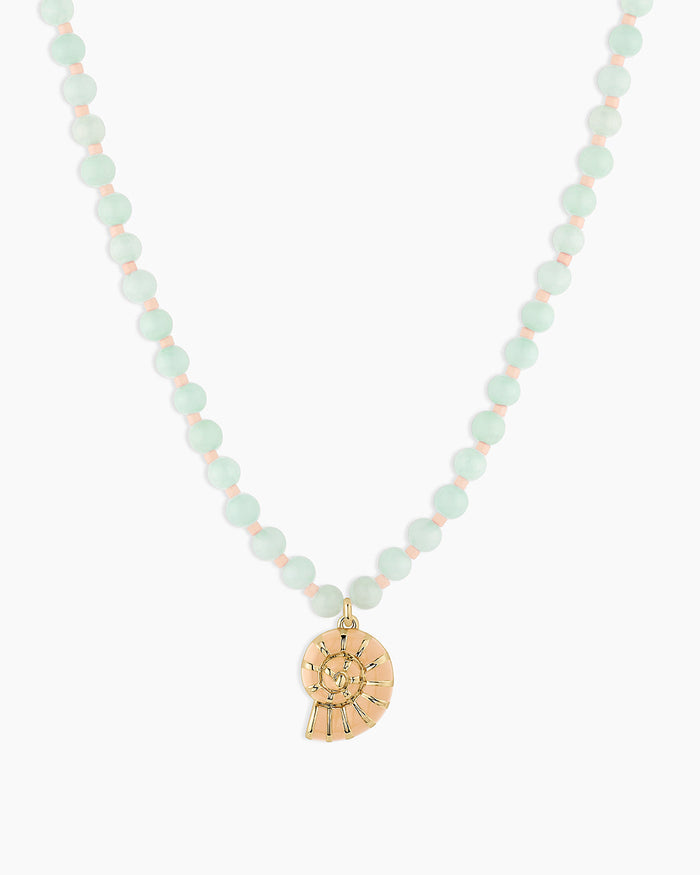 Porto Nautilus Necklace || option::18K Gold Plated