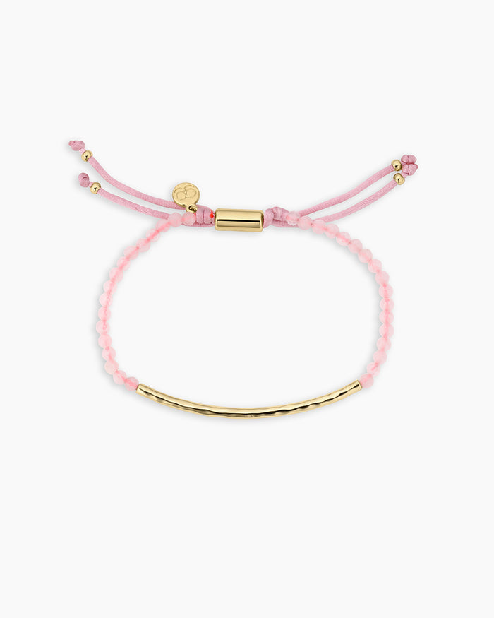 18K Gold Plated / Rose Quartz - Love