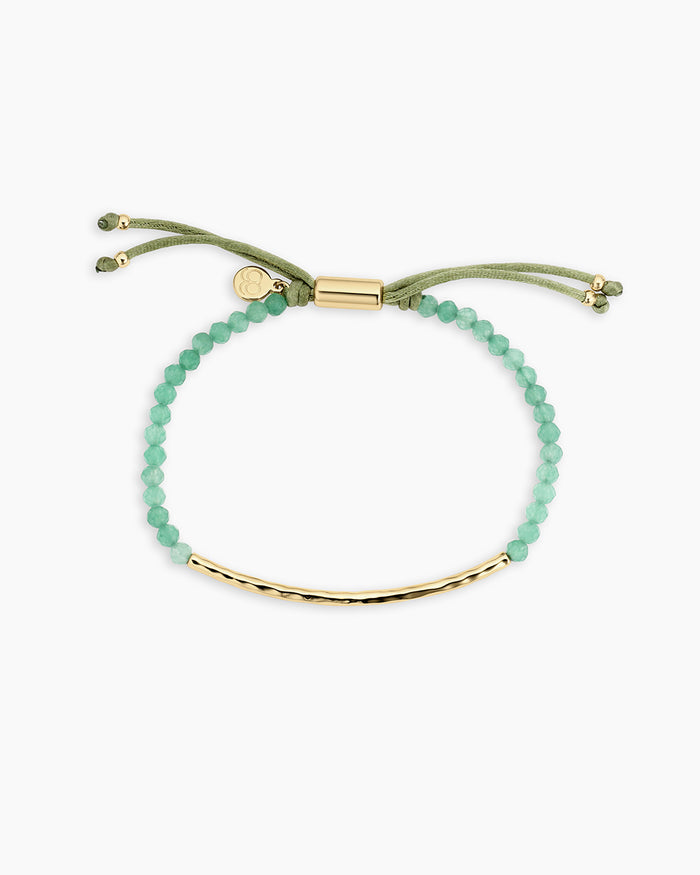 18K Gold Plated / Aventurine - Luck