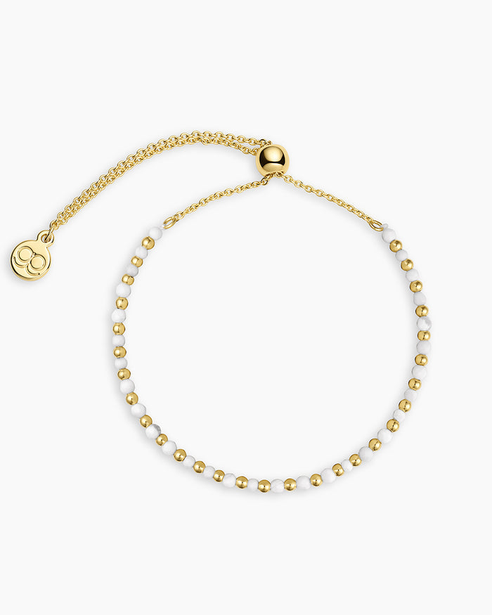18K Gold Plated / Howlite - Calming