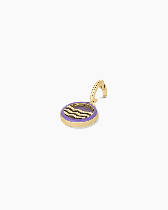 Power Gemstone Tranquility Parker Charm || option::18K Gold Plated