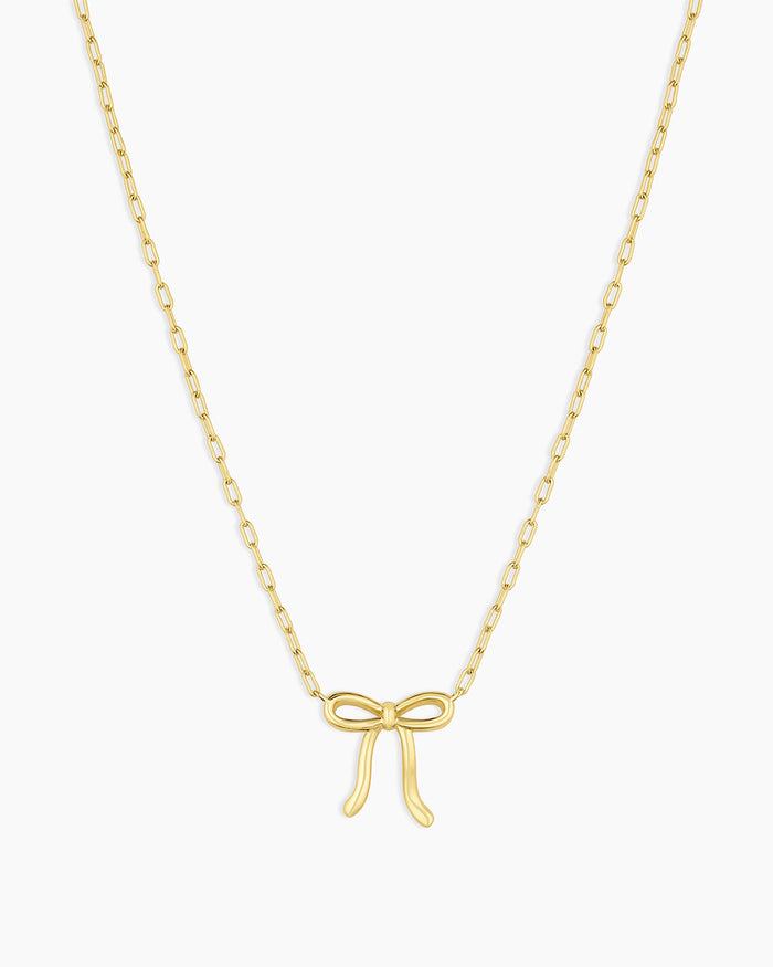 Put a Bow on it Necklace || option::18K Gold Plated