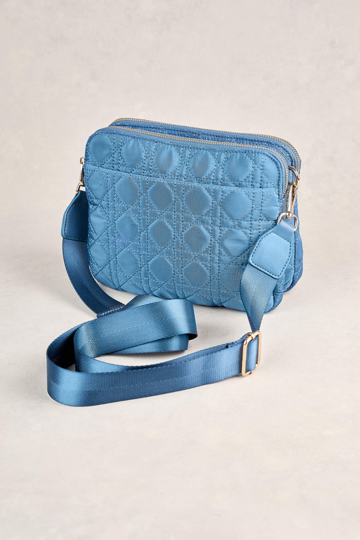 Quilted Crossbody - Blue Denim