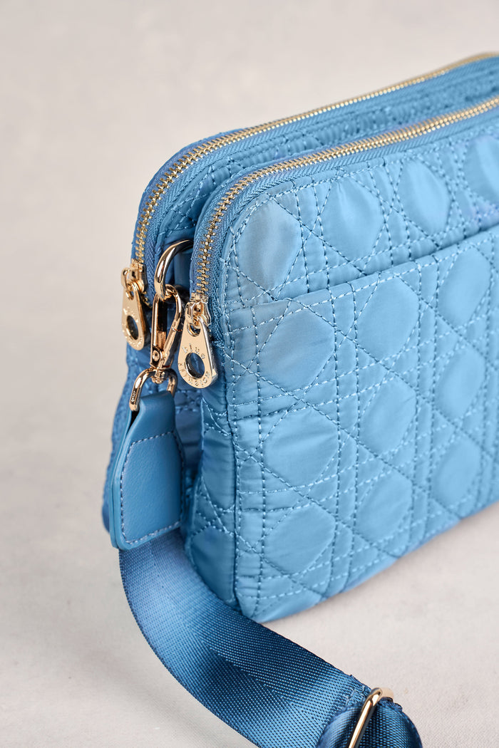 Quilted Crossbody - Blue Denim