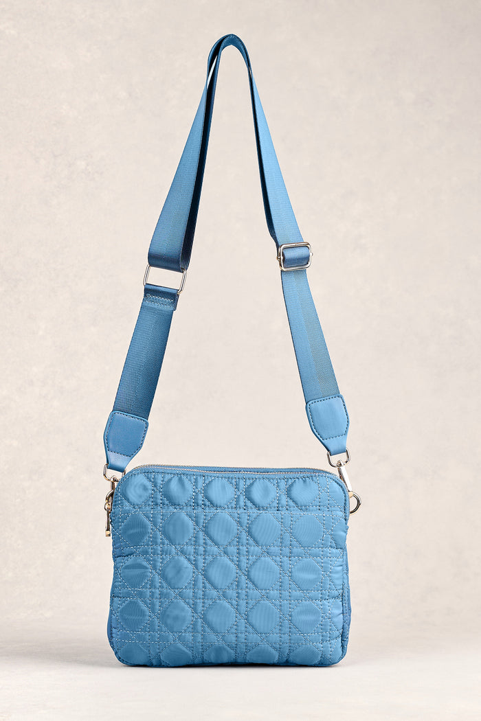 Quilted Crossbody - Blue Denim