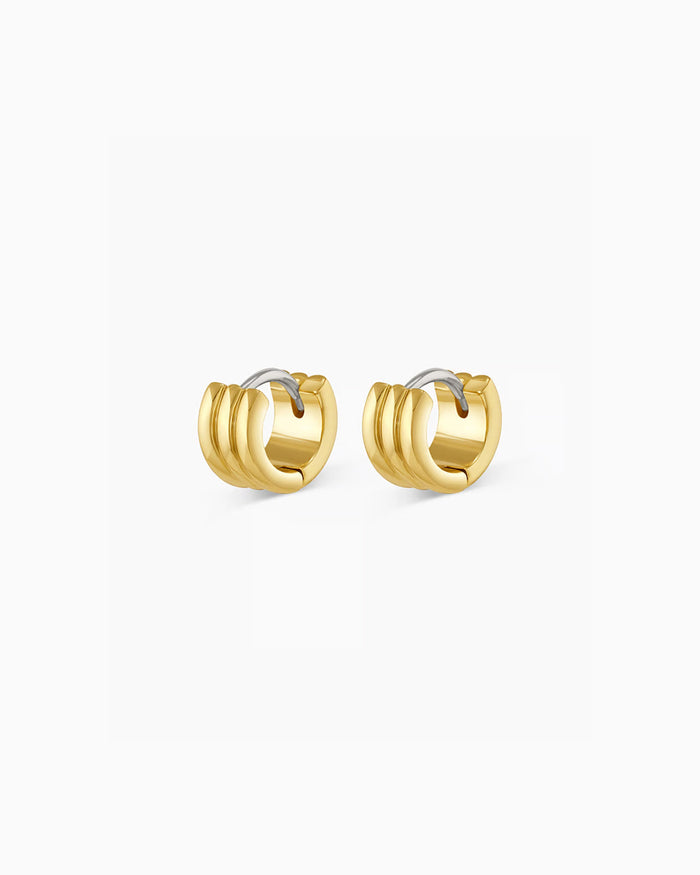 Reed huggies || option::18K Gold Plated