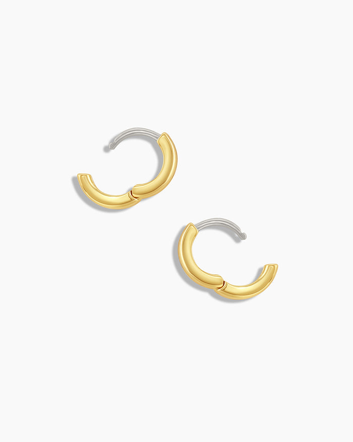Reed huggies || option::18K Gold Plated