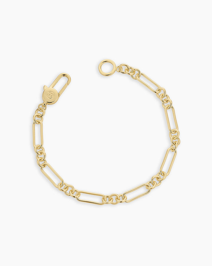 Reed Link Bracelet || option::18K Gold Plated