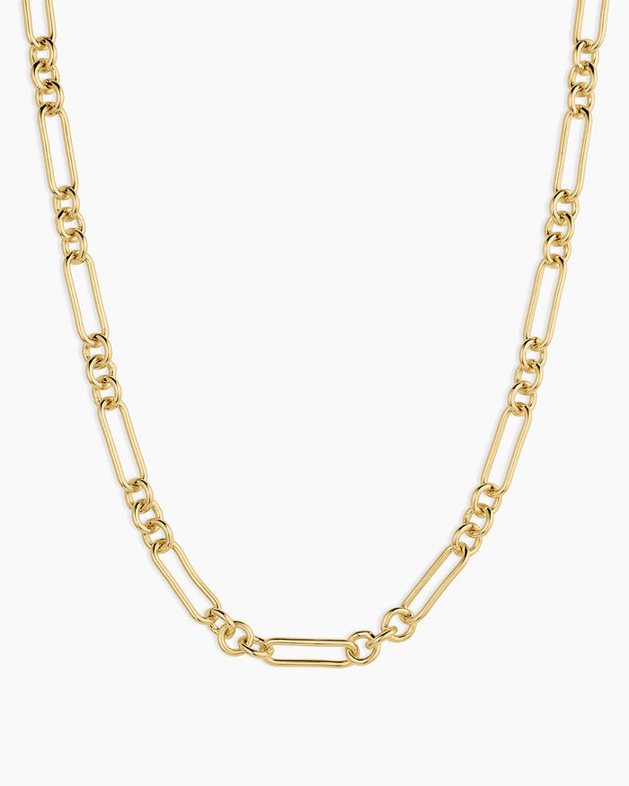 Reed Link Necklace || option::18K Gold Plated