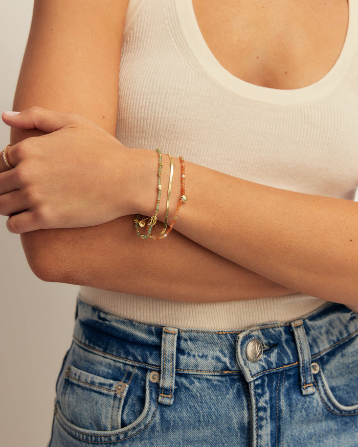 Reef Sunset Bracelet || option::18K Gold Plated