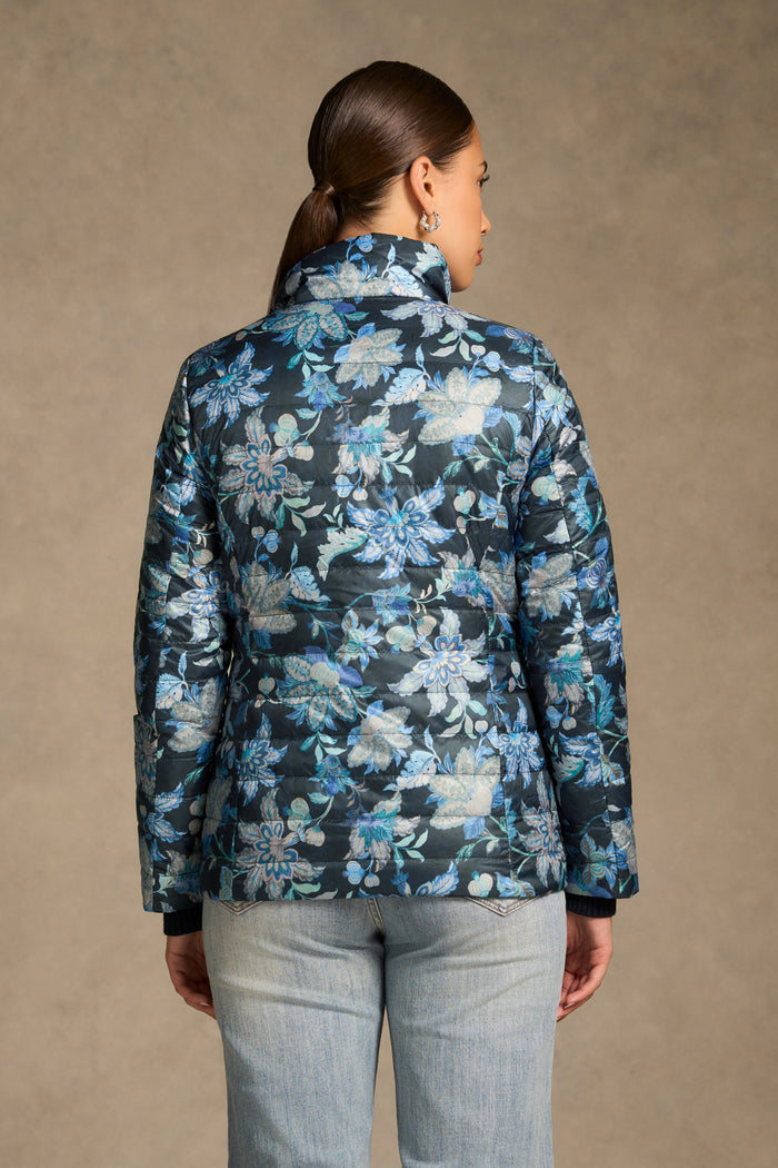 Reversible Puffer Jacket - Floral Chintz Print