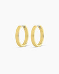 Rose Hoops Chunky hoops || option::18K Gold Plated