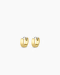Rose Huggies Chunky huggies || option::18K Gold Plated