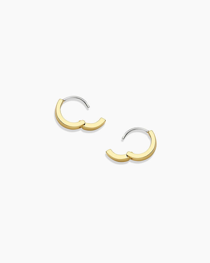 Rose Huggies Chunky huggies || option::18K Gold Plated
