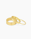 Rose Ring Cigar Band || option::18K Gold Plated