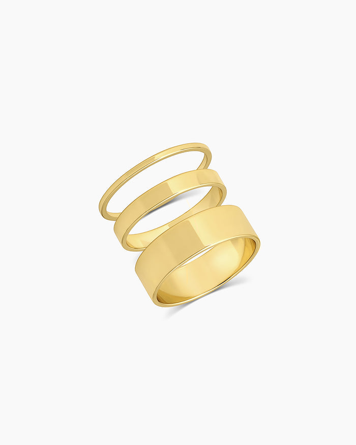 Rose Ring Cigar Band || option::18K Gold Plated