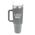 SC-4412-LM Morgan Tumbler Grey with Pale Pink Logo