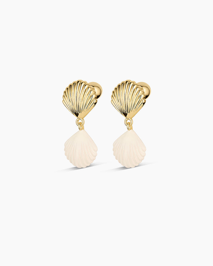Scallop Earrings || option::18K Gold Plated