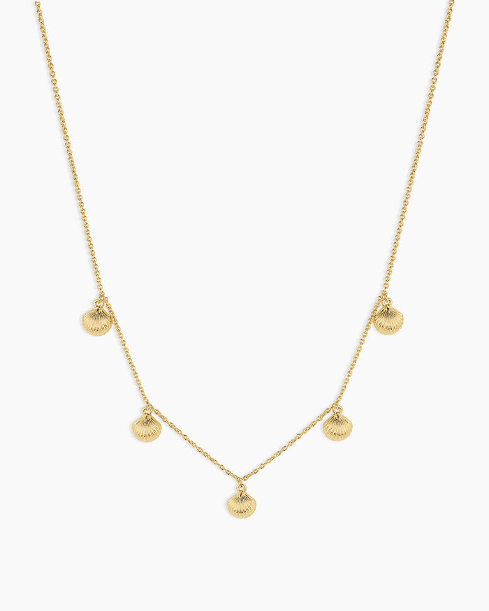 Scallop Mini Necklace || option::18K Gold Plated