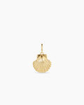 Gold Scallop Shell Parker Charm || option::18K Gold Plated