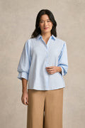Seersucker Shirt - Blue Stripe