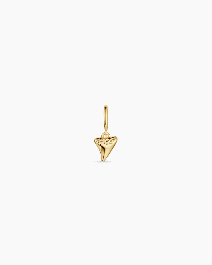 Shark Tooth Parker Charm || option::18K Gold Plated