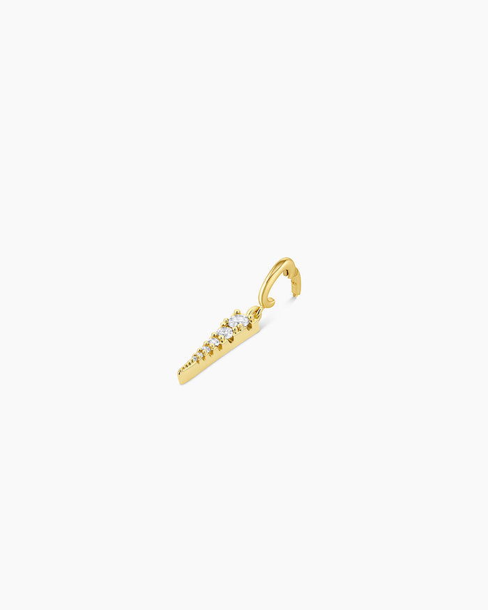 Shimmer Dagger Parker Charm || option::18K Gold Plated