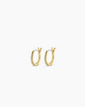 Shimmer Huggies || option::18K Gold Plated