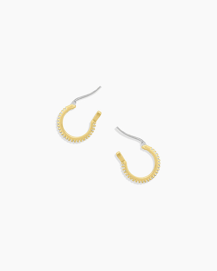 Shimmer Huggies || option::18K Gold Plated