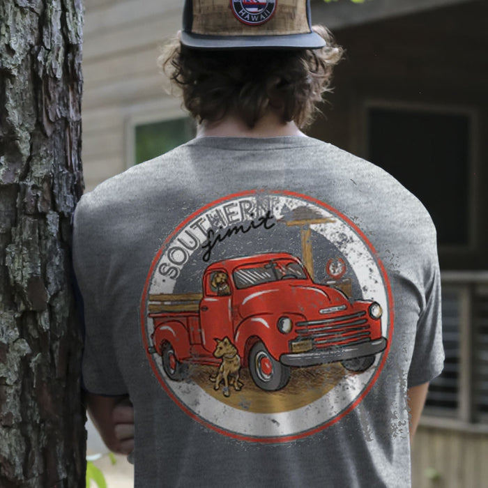 SL-129 Southern Limit Dogs & Truck-Dark Heather Grey