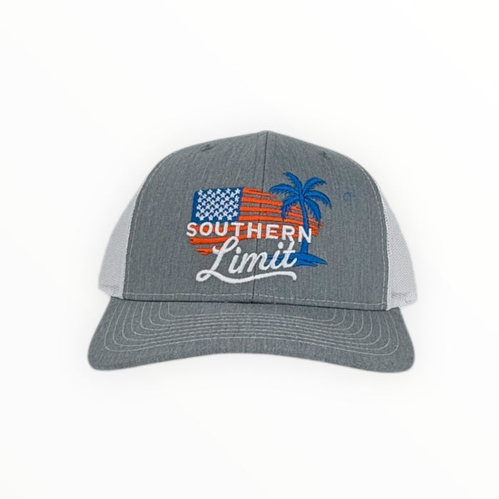 SL-CP-2009 Flag Palm Grey White