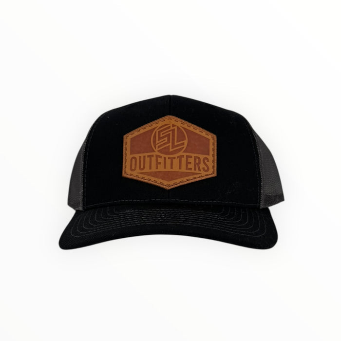 SL-CP-2016 Leather Patch Black Grey