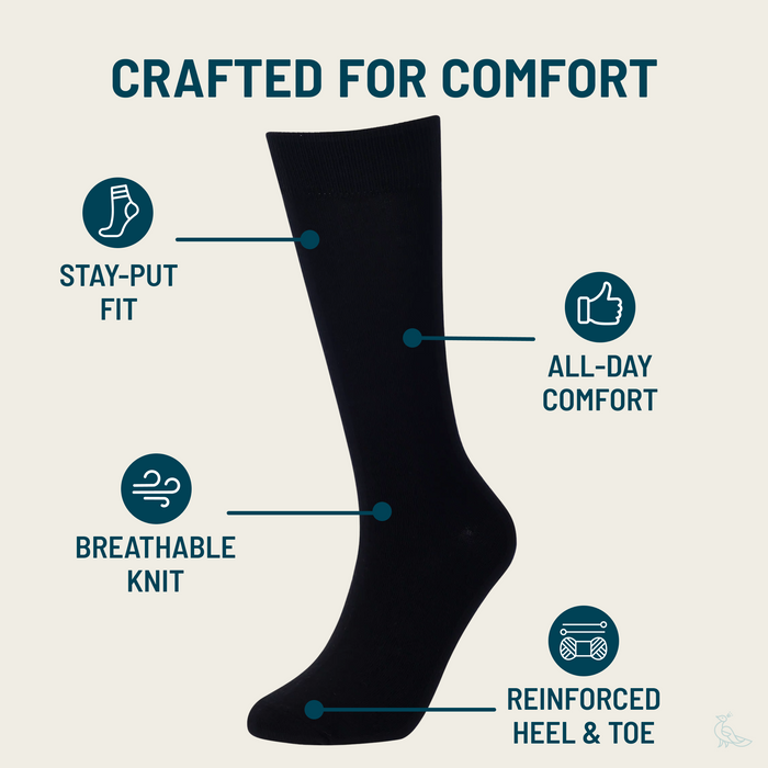 Solid Black Socks