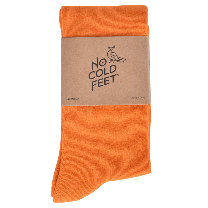 Solid Clementine Orange Socks