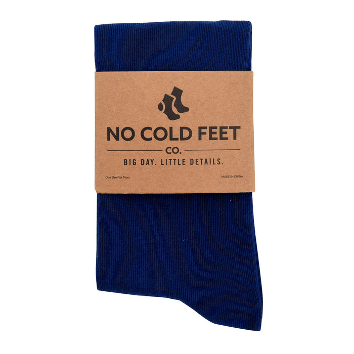 Solid Navy Socks