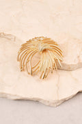 Spiral Statement Brooch - Gold