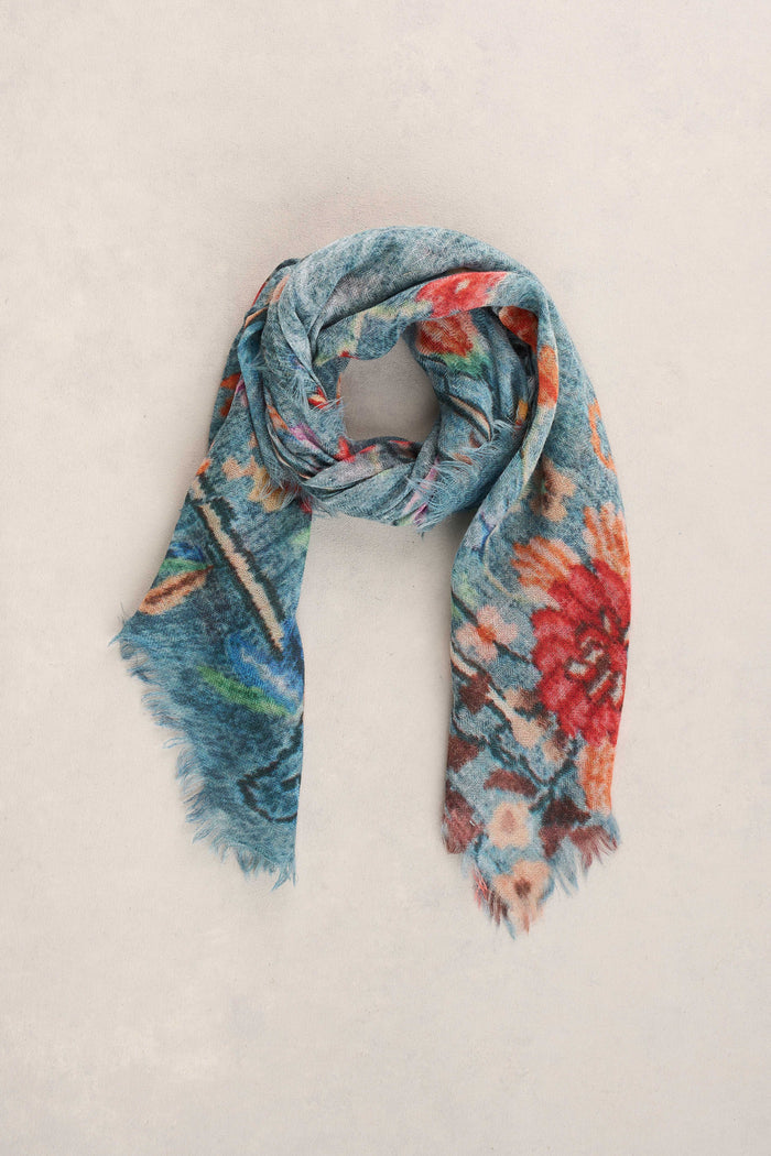 Square Wool Scarf - Multicolour