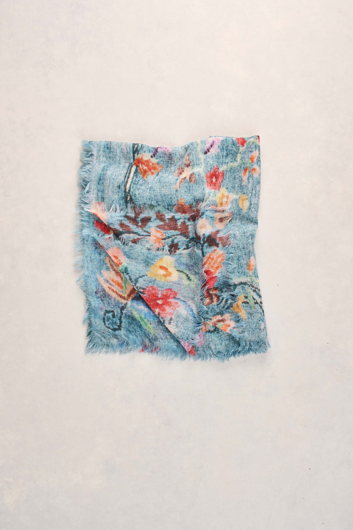 Square Wool Scarf - Multicolour