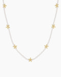 Starfish Pearl Necklace || option::18K Gold Plated