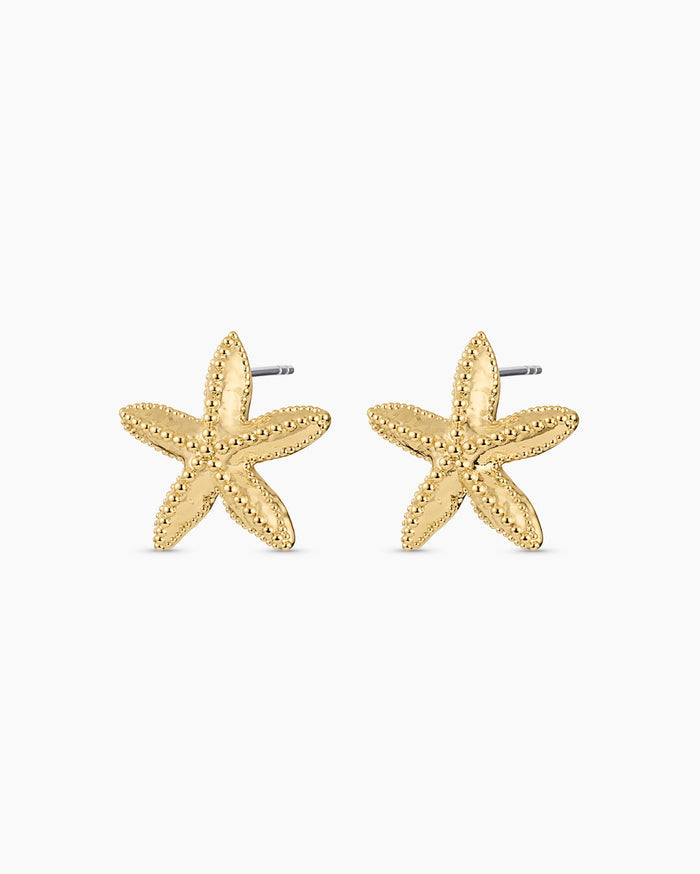 Starfish Statement Earrings || option::18K Gold Plated