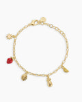 Summer Mini Charm Bracelet || option::18K Gold Plated