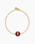Sun Devil Maroon Bracelet || option::18K Gold Plated