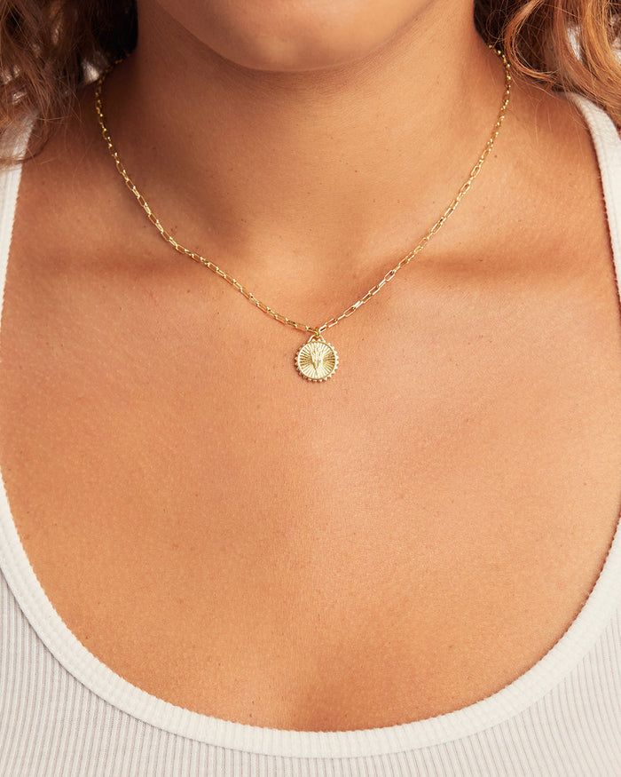Sun Devil Necklace (reversible) || option::18K Gold Plated