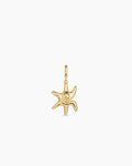Sun Star Parker Charm || option::18K Gold Plated