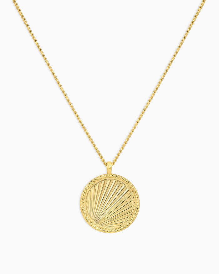 Sunny Pendant Necklace || option::18K Gold Plated