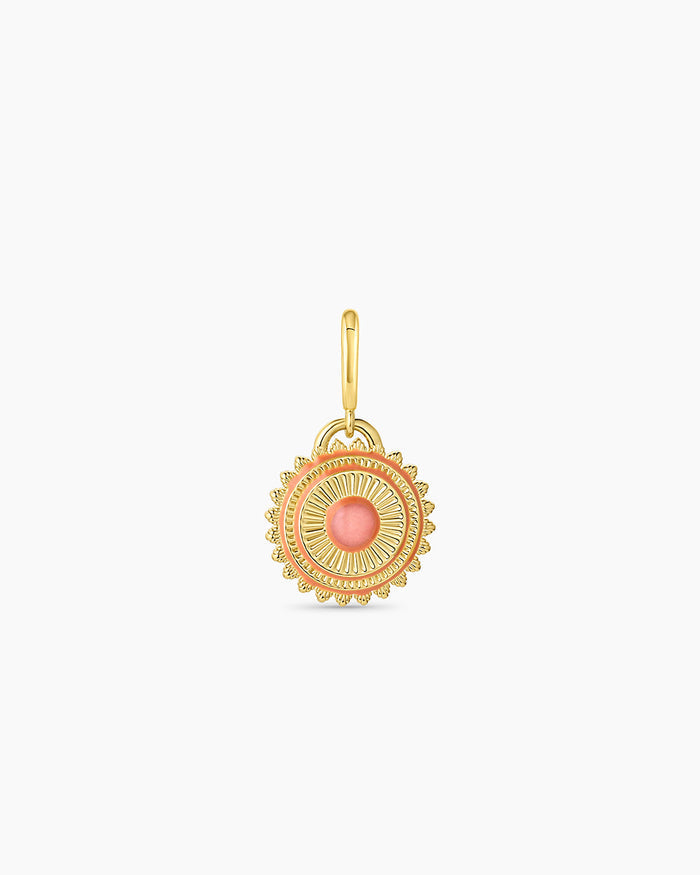 Sunstone Sun Parker Charm || option::18K Gold Plated